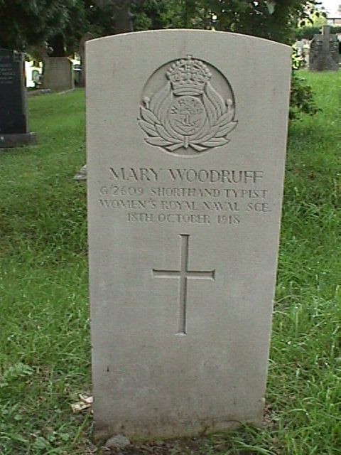 Mary Woodruff's headstone